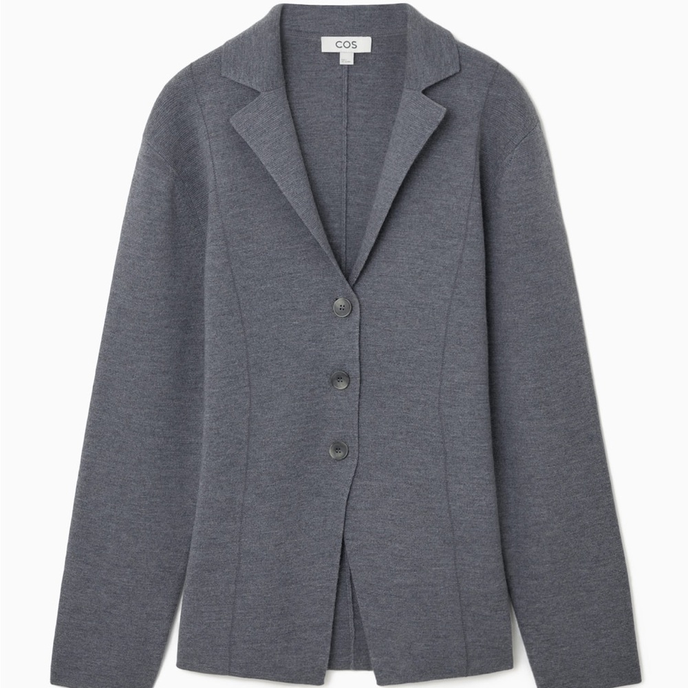 COS Charcoal Knit Blazer